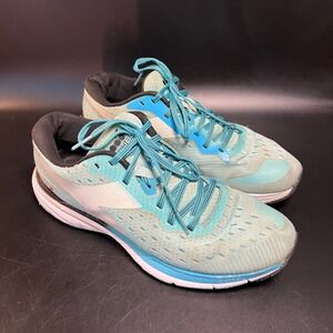 Diadora Mythos Blushield Bright Running Shoes Aqua Gray Women's Size‎ 8